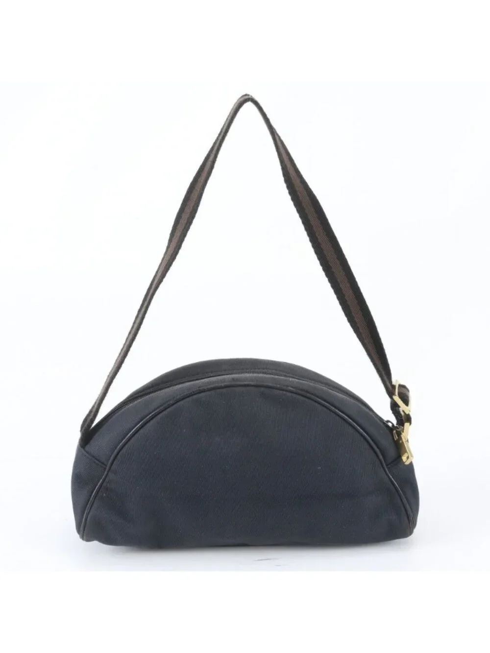 Gucci Leather Canvas Shoulder Bag Hand